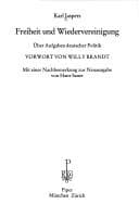 Tapa de Freiheit und Wiedervereinigung. Über die Aufgaben deutscher Politik