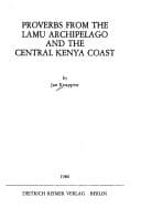 Tapa de Proverbs from the Lamu archipelago and the central Kenya coast (Language and dialect atlas of Kenya)
