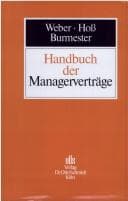 Tapa de Handbuch der Managerverträge