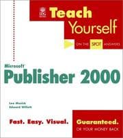 Tapa de Teach yourself Microsoft Publisher 2000