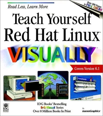 Tapa de Teach yourself red hat Linux visually