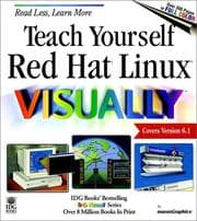 Tapa de Teach yourself red hat Linux visually