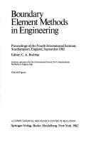 Tapa de Boundary Element Methods in Engineering