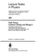 Tapa de Field Theory, Quantum Gravity and Strings II