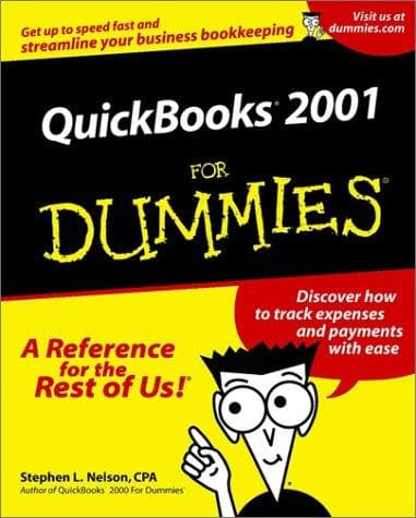 Tapa de Quickbooks 2001 for Dummies
