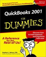Tapa de Quickbooks 2001 for Dummies