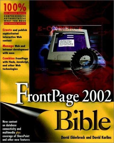 Tapa de FrontPage 2002 bible