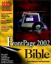 Tapa de FrontPage 2002 bible