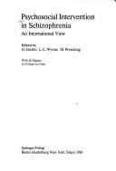 Tapa de Psychosocial intervention in schizophrenia