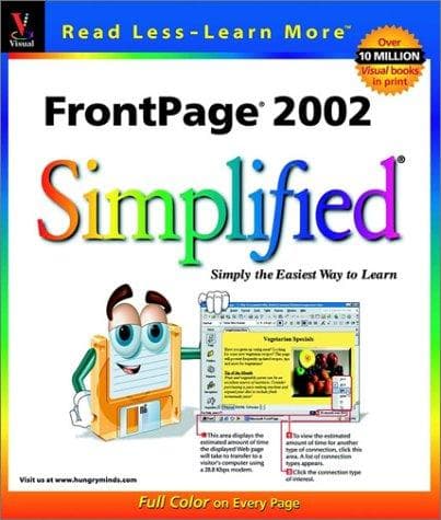 Tapa de FrontPage 2002 simplified