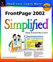 Tapa de FrontPage 2002 simplified