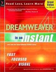 Tapa de Dreamweaver 4 in an Instant