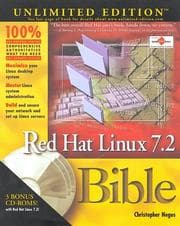 Tapa de Red Hat Linux 7.2 Bible Unlimited Edition