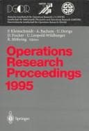 Tapa de Operations Research Proceedings 1995