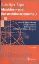 Tapa de Maschinen- und Konstruktionselemente : Band 3