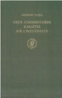 Tapa de Deux Commentaires Karaites Sur L'Ecclesiaste (Etudes Sur Le Judaisme Medieval)