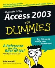 Tapa de Access 2003 for dummies