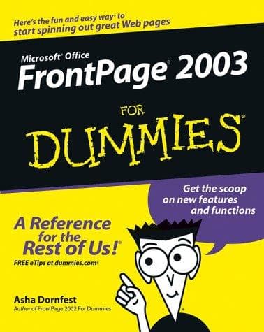 Tapa de FrontPage 2003 for dummies