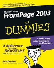 Tapa de FrontPage 2003 for dummies