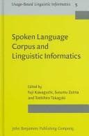 Tapa de Spoken language corpus and linguistic informatics