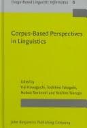Tapa de Corpus-based perspectives in linguistics