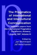 Tapa de Selected Papers from the International Pragmatics Conference, Antwerp, August 17-22, 1987