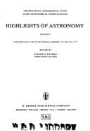 Tapa de Highlights of Astronomy