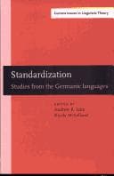 Tapa de Standardization (Current Issues in Linguistic Theory)