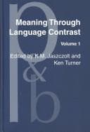 Tapa de Meaning through language contrast
