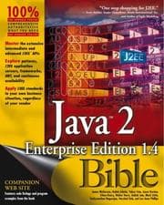 Tapa de Java 2 enterprise edition 1.4 bible