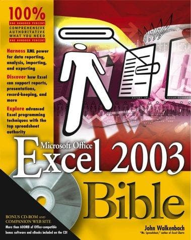 Tapa de Excel 2003 Bible