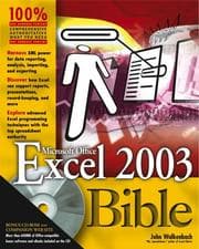 Tapa de Excel 2003 Bible