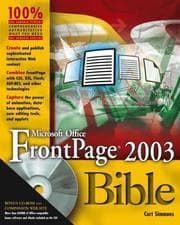 Tapa de FrontPage 2003 Bible