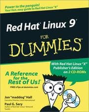 Tapa de Red Hat Linux 9 for dummies