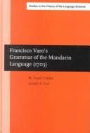 Tapa de Francisco Varo's Grammar of the Mandarin Language (1703) (Studies in the History of the Language Sciences)