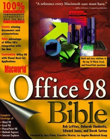 Tapa de Macworld Office 98 bible