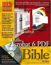 Tapa de Adobe Acrobat 6 PDF bible