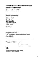 Tapa de International Organizations and the Law of the Sea:Documentary Yearbook 2000 (International Organizations and the Law of the Sea)