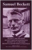 Tapa de Beckett and Religion/Beckett/Aesthetics/Politics / Beckett et la Religion/Beckett/l'Esthétique/la Politique