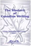 Tapa de The rhetoric of Canadian writing
