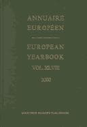 Tapa de Annuaire Europeen 2000 (European Yearbook 2000) (Annuaire European/European Yearbook)