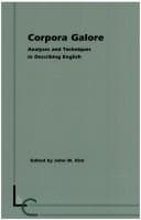 Tapa de CORPORA GALORE. Analyses and Techniques in Describing English. (Language and Computers 30) (Language & Computers)