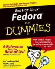 Tapa de Red Hat Linux Fedora for dummies