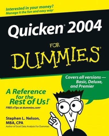 Tapa de Quicken 2004 for dummies