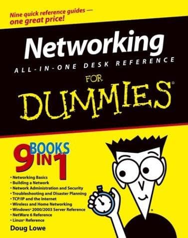 Tapa de Networking All-in-One Desk Reference for Dummies