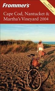 Tapa de Frommer's Cape Cod, Nantucket & Martha's Vineyard 2004