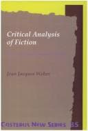 Tapa de Critical Analysis of Fiction