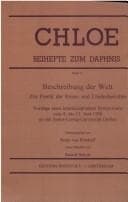 Tapa de BESCHREIBUNG DER WELT. Zur Poetik der Reise- und Länderberichte. Vorträge eines interdisziplinären Symposiums vom 8. bis 13. Juni 1998 an der Justus-Liebig-Universität Gießen. (Chloe 31)