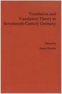 Tapa de Translation And Translation Theory In Seventeenth-century Germany.(Daphnis 21, Heft 1)
