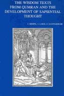 Tapa de The Wisdom texts from Qumran and the development of sapiential thought